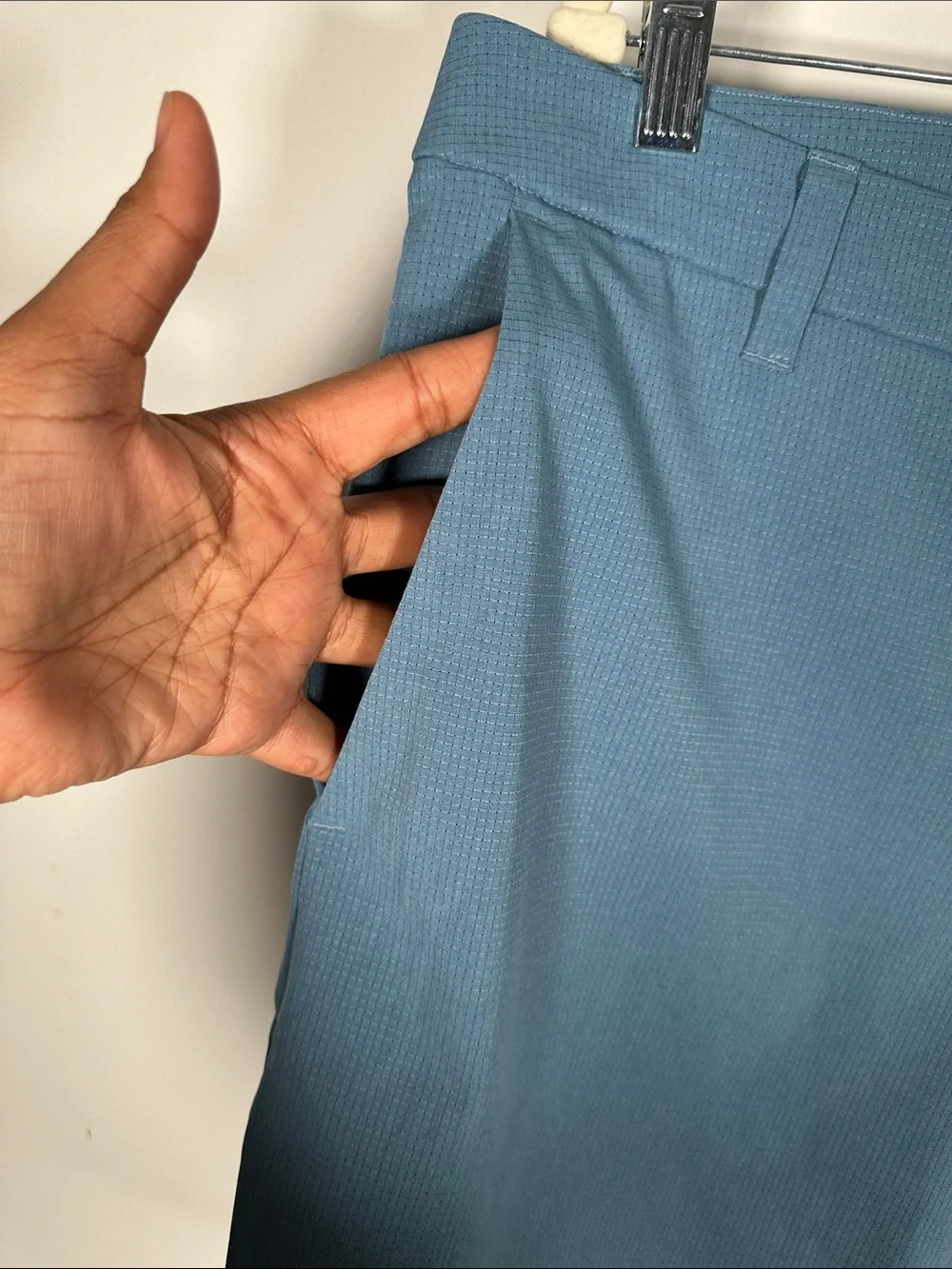 Lululemon ABC Classic Fit Shorts 9" Warpstreme Blue Mens 36-L Stretch 5 Pockets - Picture 12 of 13